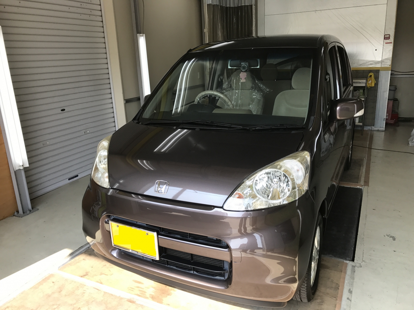ホンダライフ　左リヤドア　ヘコミ修理