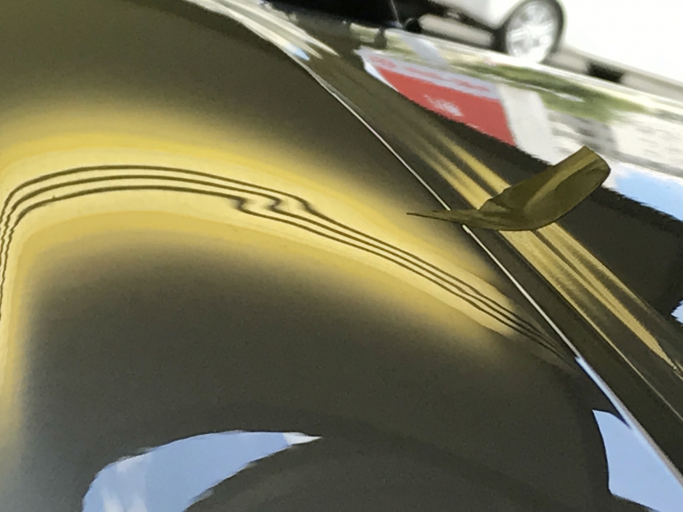 レクサスＧＳ３００　右ピラー　ヘコミ修理
