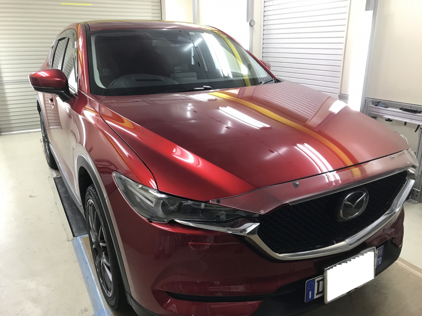 マツダ　ＣＸ－５　左フロントドア　ヘコミ修理